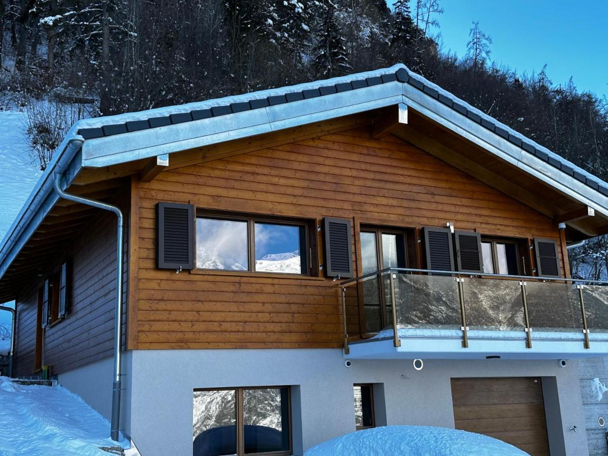 Chambres D'Hotes Les Louettes A Sapinhaut Canton Du Valais Saxon Ngoại thất bức ảnh